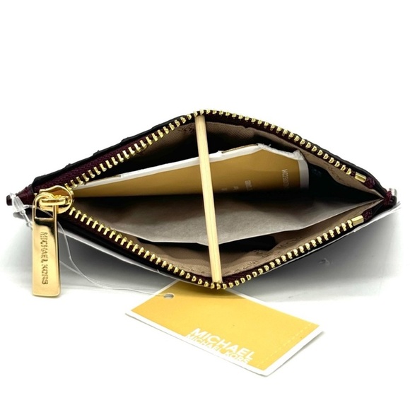 Michael Kors Large EW Crossbody Bag & Travel TZ Card Case Wallet Ox Blood Multi - Picture 12 of 14